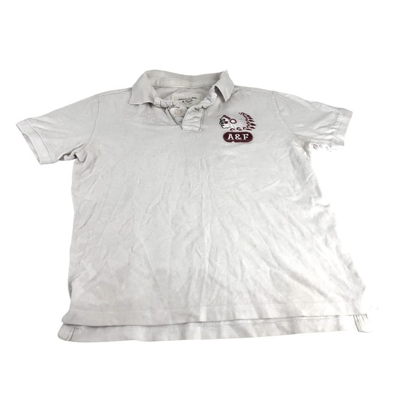 Abercrombie & Fitch Other - Vintage Abercrombie Fitch‎ Mens XL White Polo Shirt Embroidered Native Chief